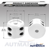 AUTMATCH Winch Cable Hook Stopper (2 Pack) Silicone  Rubber Shock Absorbent Winch Stopper White
