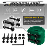 AUTMATCH Winch Cable Hook Stopper (2 Pack) Silicone  Rubber Shock Absorbent Winch Stopper Dark Green