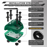 AUTMATCH Winch Cable Hook Stopper (2 Pack) Silicone  Rubber Shock Absorbent Winch Stopper Dark Green