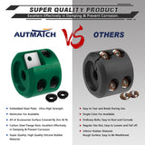 AUTMATCH Winch Cable Hook Stopper (2 Pack) Silicone  Rubber Shock Absorbent Winch Stopper Dark Green