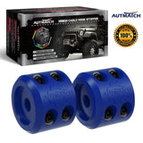 AUTMATCH Winch Cable Hook Stopper (2 Pack) Silicone  Rubber Shock Absorbent Winch Stopper Blue