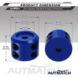 AUTMATCH Winch Cable Hook Stopper (2 Pack) Silicone  Rubber Shock Absorbent Winch Stopper Blue