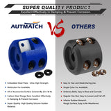 AUTMATCH Winch Cable Hook Stopper (2 Pack) Silicone  Rubber Shock Absorbent Winch Stopper Blue