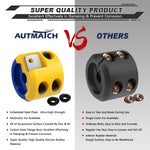 AUTMATCH Winch Cable Hook Stopper (2 Pack) Silicone Rubber Shock Absorbent Winch Stopper Blue & Yellow
